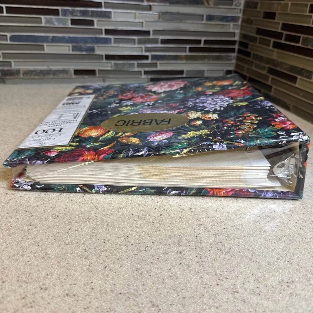 NEW Vintage MBI Garden Collection 100 pg Magnetic Photo Album Floral Cover 42500